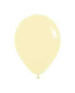 5" Pastel Matte Yellow 620 Latex Balloons Pk50 Sempertex