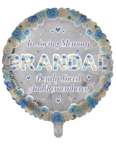 18" In Loving Memory Grandad Round