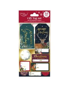 55Pk Trad Tag And Sticker Set Eurowrap
