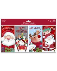 4Pk Cute Money Wallets Eurowrap