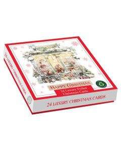 24 Square Luxury Cards 2 Designs Per Box