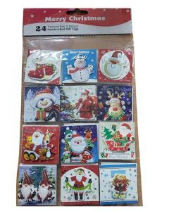 24 3D Christmas Gift Tags Tulip