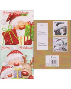 Luxury Christmas cards pk12