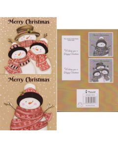 Luxury Christmas cards pk12