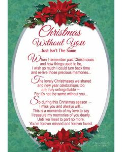 Pk6 Grave Cards Xmas Without You Trad