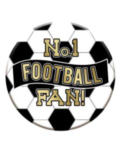 Black and White Football Jumbo Badge Sensations
