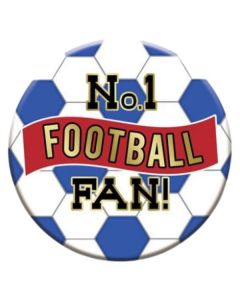 Blue and Red Football Jumbo Badge Sensations