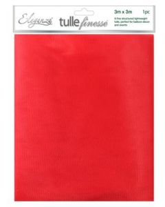 Red 3m Square Tulle Oaktree