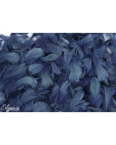 Feathers Mixed sizes 3"-5" 50g bag Navy Blue No.19 Eleganza