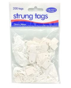 Strung Tags Pack Of 200