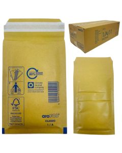 Manilla Bubble Envelopes Size A 200Pk County Stationery