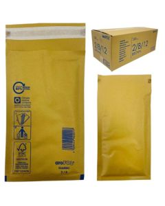 Manilla Bubble Envelopes Size B 200Pk County Stationery