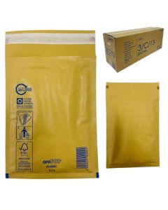Manilla Bubble Envelopes Size C 100Pk County Stationery