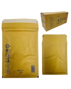 Manilla Bubble Envelopes Size D 100Pk County Stationery