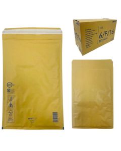 Manilla Bubble Envelopes Size F 100Pk County Stationery