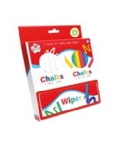 Pack Of Chalks And Wiper IG Desgin