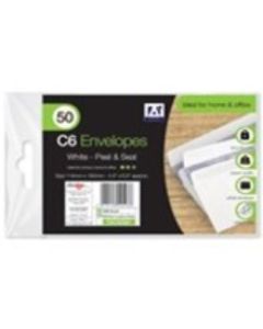 50 C6 White Envelopes IG Desgin