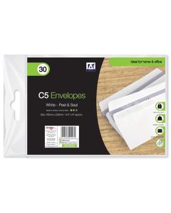 30 C5 White Envelopes IG Desgin