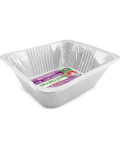 Foil Containers Rectangle 326 X 262 X 102Mm Party & Paper