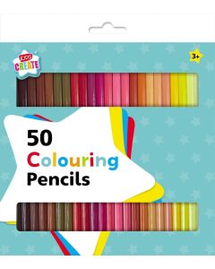 Kids Create Coloured Pencils 50Pk IG Desgin
