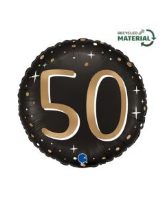 18" Sparkling 50 Foil Balloon Grabo