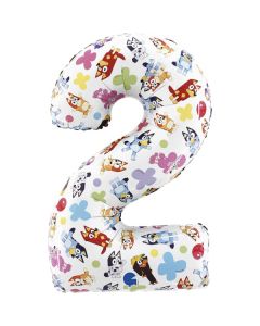 26" Bluey Number 2 Foil Balloon Grabo