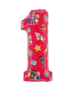 26" COCOMELON NUMBER 1 FOIL BALLOON L271