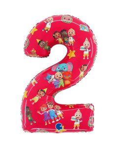 26' cocomelon number 2 foil balloon Grabo