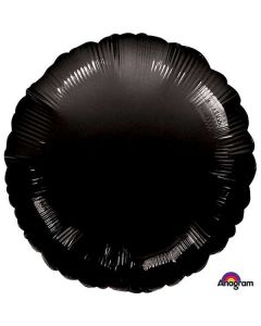 17" Black Foil Round Foil Balloon Anagram