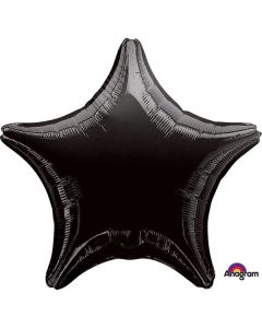 19" Black Foil Star Foil Balloon Anagram