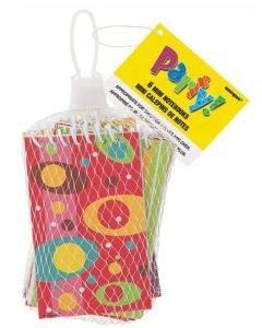 6 MINI SPIRAL NTBKS - NET BAG - 74029/1