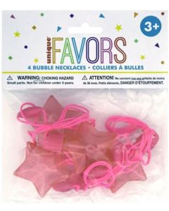 Star Bubble Necklaces 4pk Unique