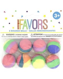 Bounce Balls 8pk Unique