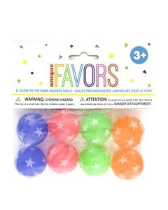 8 Glow In The Dark Bounce Balls