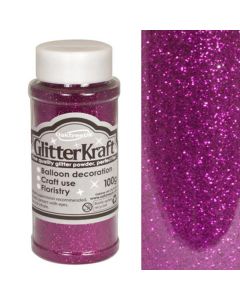 100g Fuchsia Fine Glitter Oaktree