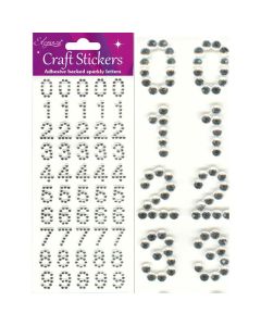 Eleganza Craft Stickers Diamante Numbers Oaktree