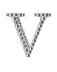 50mm Letter V Diamante Sticker Oaktree