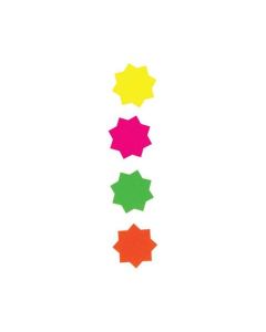 Fluorescent Stars 1 Pack Of 18