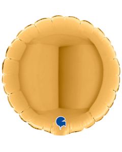 4" Gold Round Air-Fill Foil Balloon Unpackaged Grabo