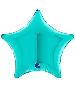 4" Tiffany Star Air-Fill Foil Balloon Unpackaged Grabo