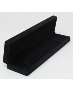 Black Flocked Bracelet/Pen Hinged Gift Box 6pk