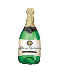 36" Champagne Bottle SuperShape Foil Balloon Anagram