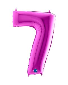 40" Purple Number 7 Foil Balloon Grabo