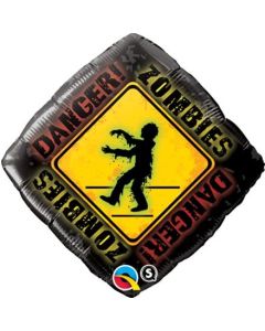 Zombie Danger Qualatex Foil