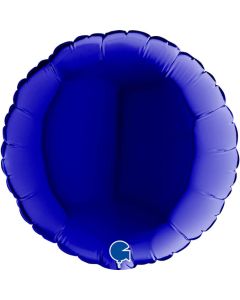 9" Capri Blue Round Air-Fill Foil Balloon Unpackaged Grabo