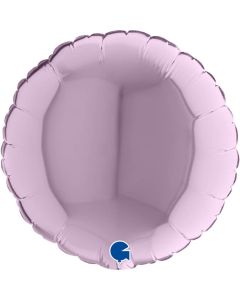 9" Lilac Round Air-Fill Foil Balloon Unpackaged Grabo