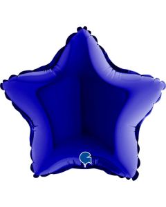 9" Capri Blue Star Air-Fill Foil Balloon Unpackaged Grabo