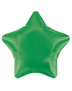 18" Green Star Foil Balloon Oaktree