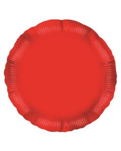 18" FOIL RED ROUND PACKAGED - 10004RP/1