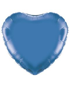 18" Blue Heart Foil Balloon Oaktree